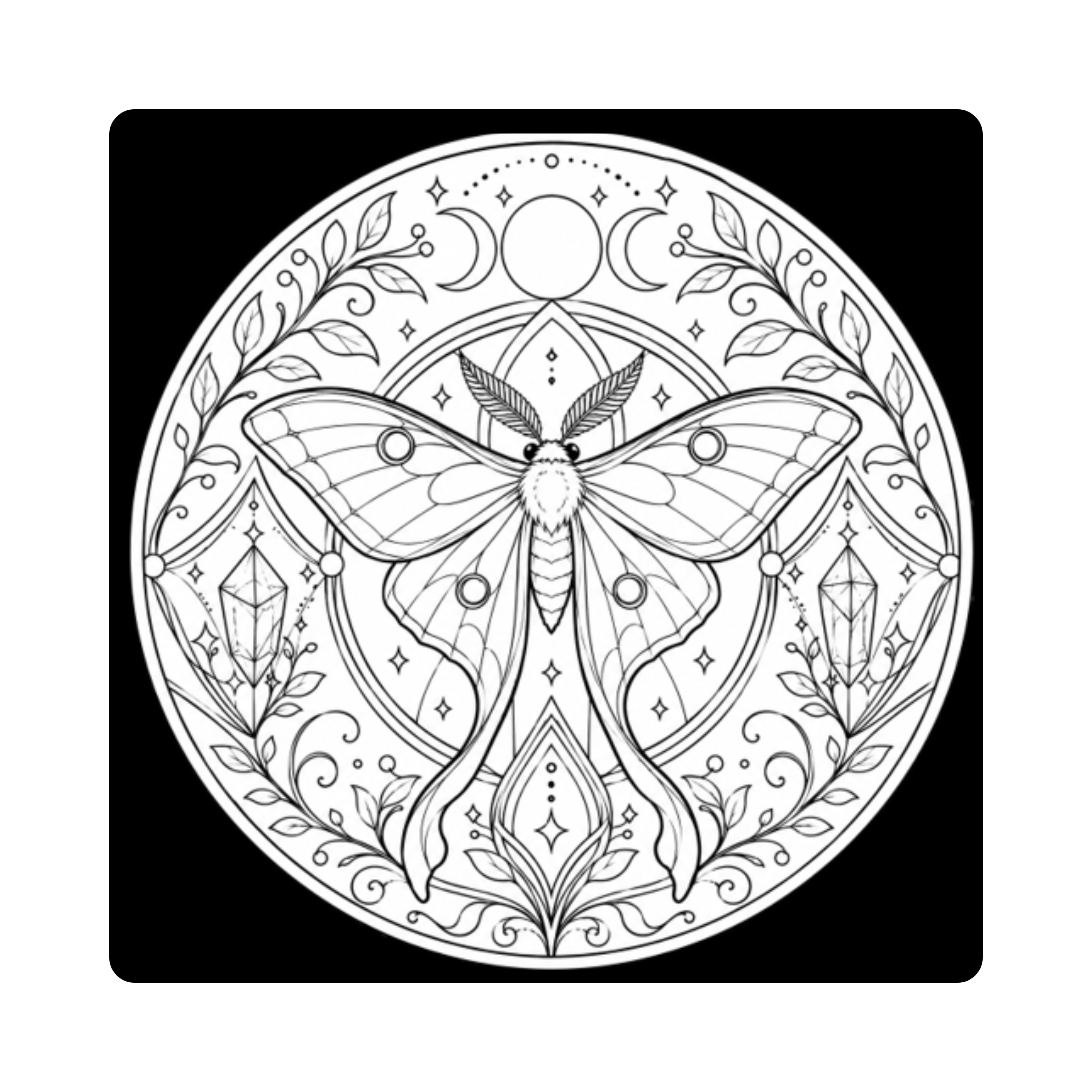 Mandalas. Poetische Illustrationen zum Ausmalen für Erwachsene
