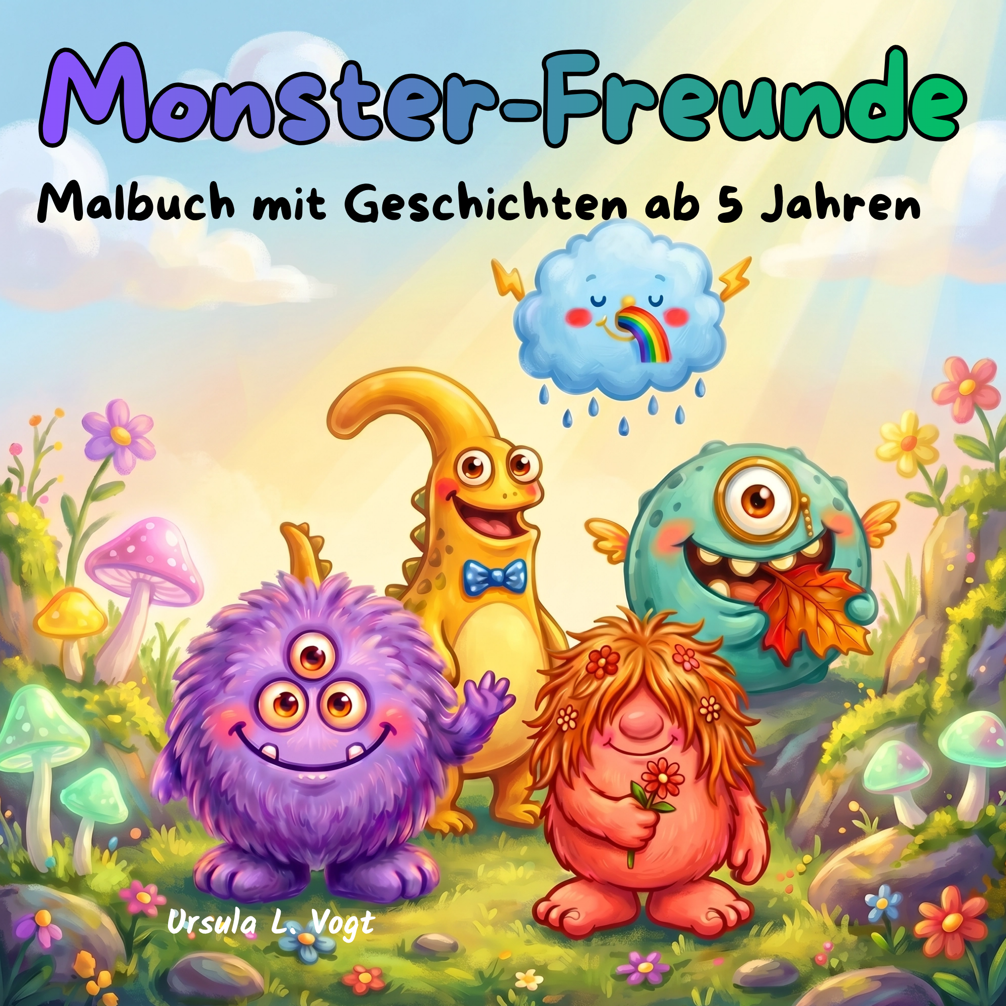 Monster-Freunde. Malbuch mit Geschichten ab 5 Jahren