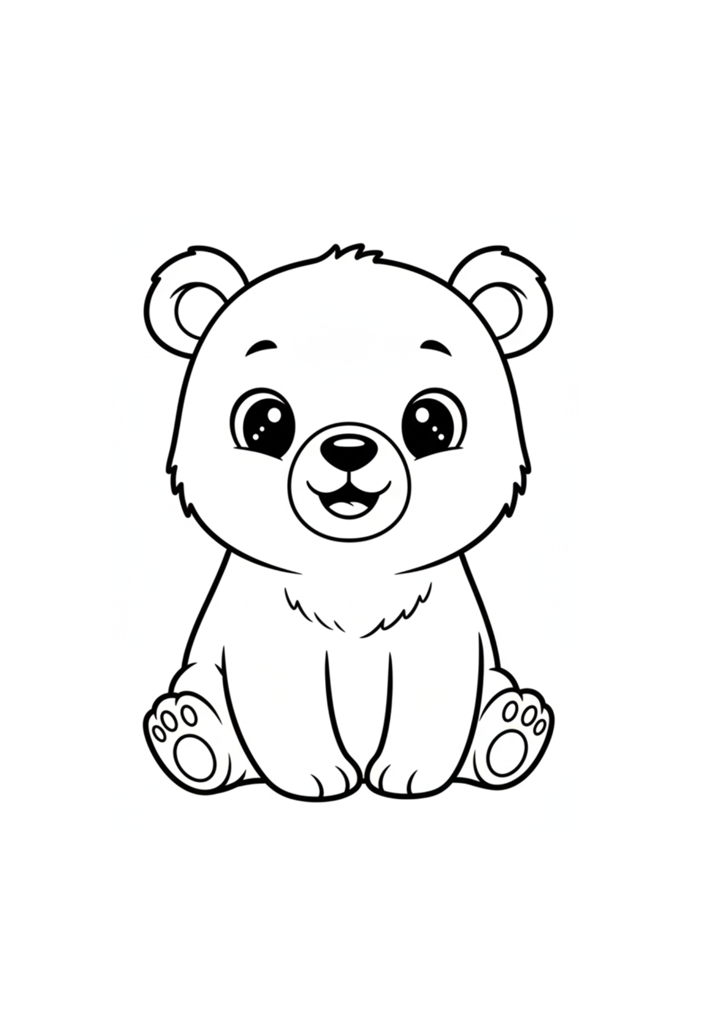 Waldtiere für mich. Ab 4 - einzelne Motive. Malbuch für Kindergartenkinder.