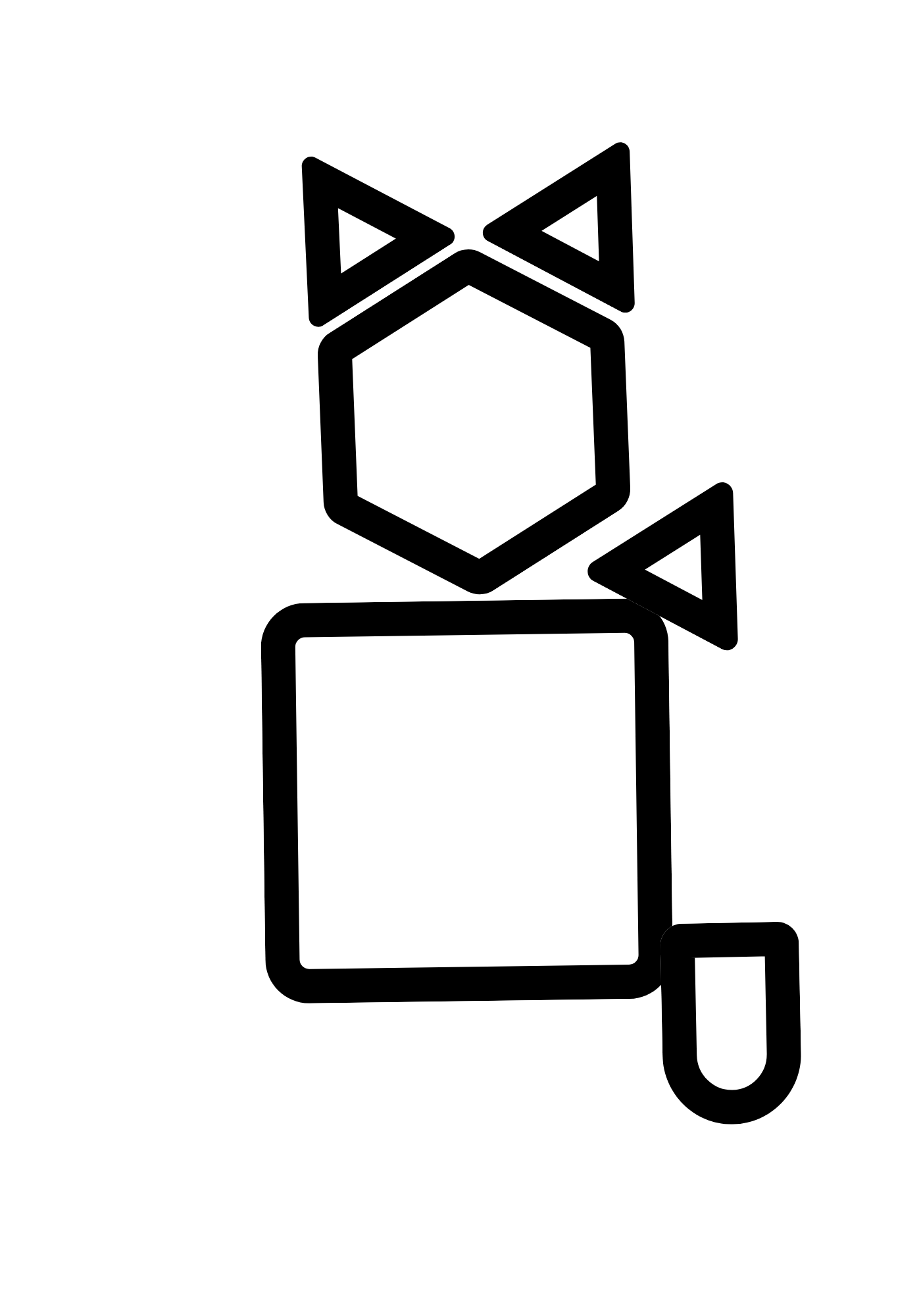 Malbuch ab 2 Jahre - dicke Linien - einfache Motive | Band 3/12
