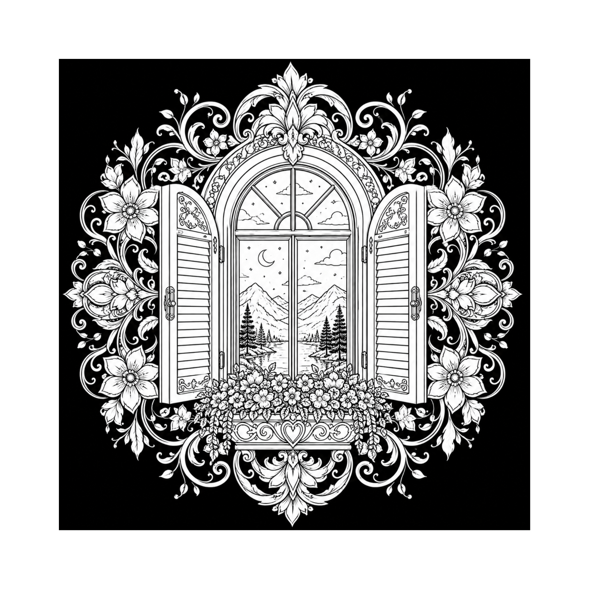 Mandalas. Poetische Illustrationen zum Ausmalen für Erwachsene