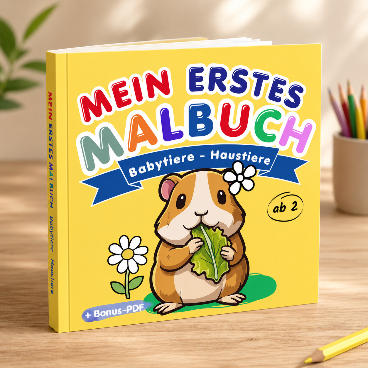Mein erstes Malbuch - Babytiere: Haustiere ab 2 Jahren