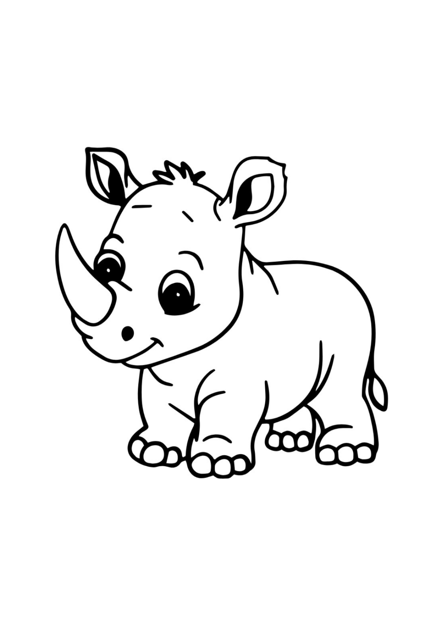 Babytiere für mich. Ab 4 - einzelne Motive. Malbuch für Kindergartenkinder.