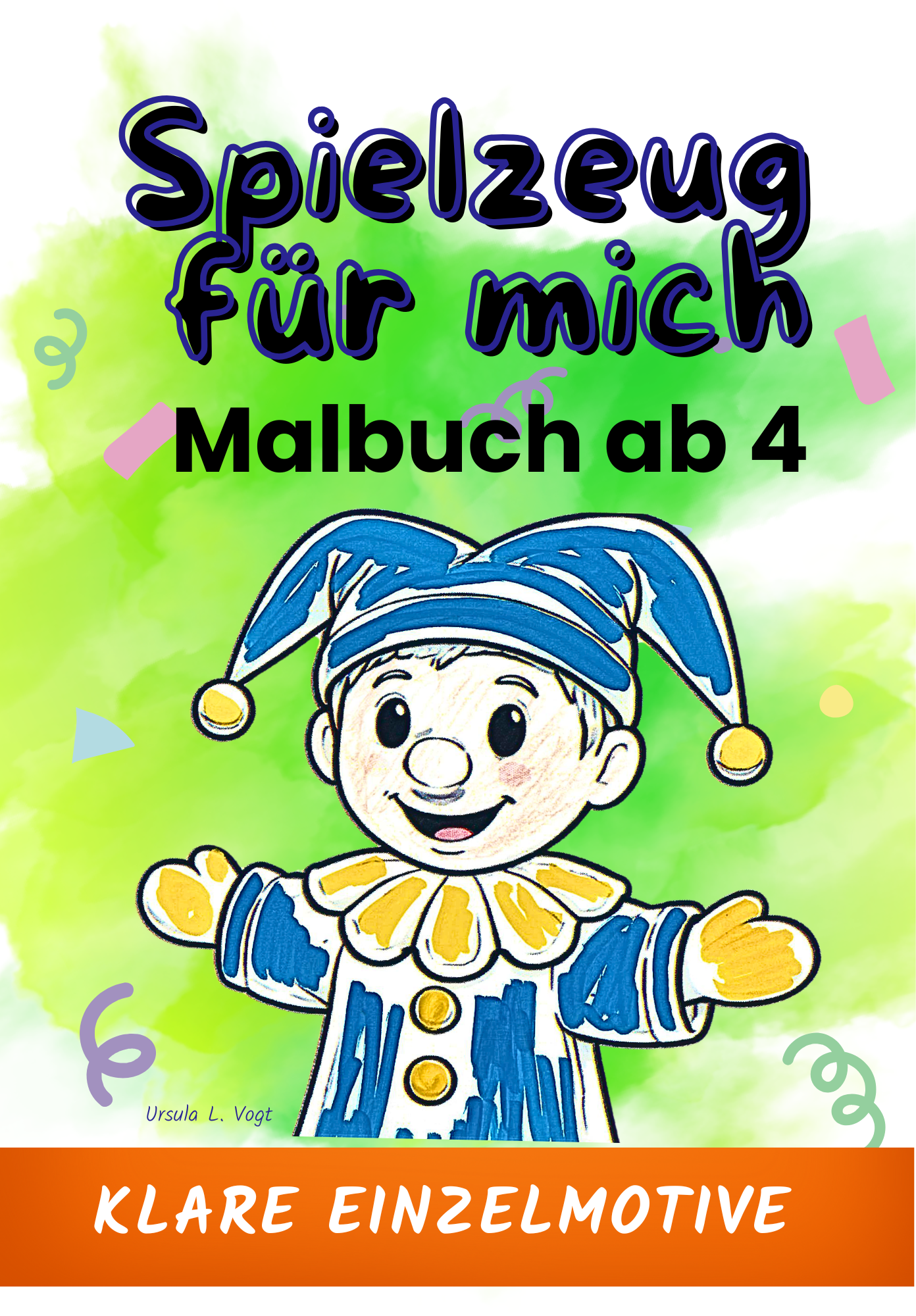 Spielzeug für mich. Ab 4 - einzelne Motive. Malbuch für Kindergartenkinder.